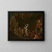 Im Atelier des Bildhauers - Balthasar van den Bossche — gerahmtes Bild an der Wand