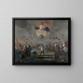 Allegorie des Glücks - Balthazar Nebot — gerahmtes Bild an der Wand