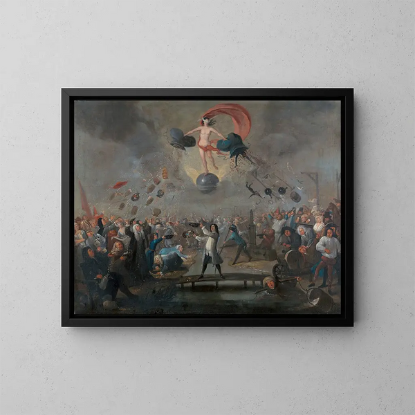 Allegorie des Glücks - Balthazar Nebot — gerahmtes Bild an der Wand