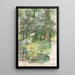 Vue dans un jardin - Barbara Elisabeth van Houten — gerahmtes Bild an der Wand