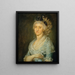 Portrait einer Dame - Barbara Krafft — gerahmtes Bild an der Wand