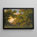 Figuren in einer bewaldeten Landschaft - Barend Cornelis Koekkoek — gerahmtes Bild an der Wand