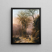 von Personnages sur une route d'hiver - Barend Cornelis Koekkoek — gerahmtes Bild an der Wand