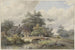 Landschaft mit Steinbrücke bei einem Haus - Barend Cornelis Koekkoek — Ansicht des Kunstwerks