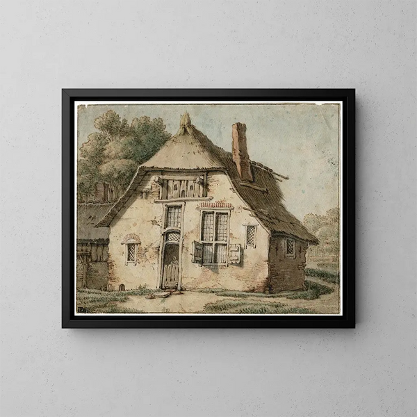 Haus des Bauern - Barend Hendrik Thier — gerahmtes Bild an der Wand