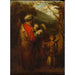 Reproduktion des Gemäldes Abraham, der Agar und Ismael zurückschickt - Barent Fabritius