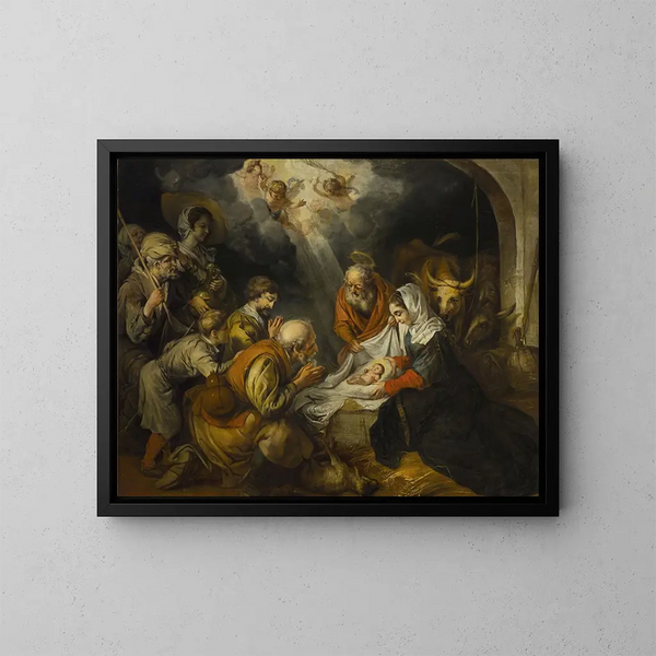 Anbetung der Hirten - Barent Fabritius — gerahmtes Bild an der Wand