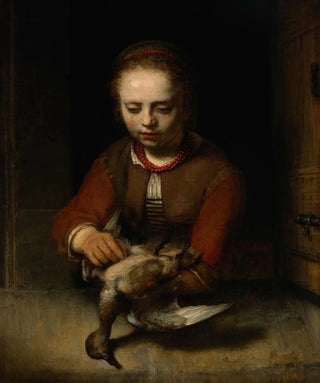 Barent Fabritius - Young Girl Plucking a Duck.webp