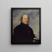 Portrait von Edme Champion, auch bekannt als der Mann mit dem kleinen blauen Mantel, 1764-1852 Philanthrop - Baron Charles de Steuben — gerahmtes Bild an der Wand