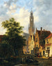 Bakenesserkerk Ansicht von der Valkestraat Haarlem - Bartholomeus Johannes van Hove — Ansicht des Kunstwerks