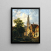 Bakenesserkerk Ansicht von der Valkestraat Haarlem - Bartholomeus Johannes van Hove — gerahmtes Bild an der Wand