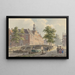 Le Spui à La Haye vu vers le sud - Bartholomeus Johannes van Hove — gerahmtes Bild an der Wand