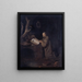 Ein betender Einsiedler - Bartholomeus Maton — gerahmtes Bild an der Wand