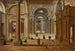 Barockkirchen-Innenraum-Gemälde - Bartholomeus van Bassen — Ansicht des Kunstwerks