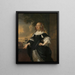 Geertruida den Dubbelde 1647-84 Ehefrau von Aert van Nes - Bartholomeus van der Helst — gerahmtes Bild an der Wand