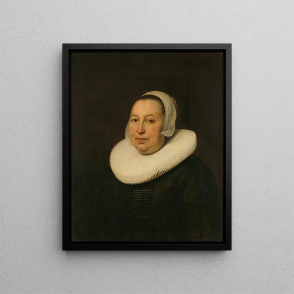 Maria Pietersdr de Leest d. 1652 Ehefrau von Samuel van Lansbergen - Bartholomeus van der Helst — gerahmtes Bild an der Wand