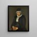 Portrait von Dorothea Wasserhuhn, Ehefrau von Peter Ryff - Bartholomäus Sarburgh — gerahmtes Bild an der Wand