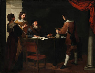 Der verlorene Sohn, der seinen Anteil empfängt - Bartolomé Esteban Murillo — Ansicht des Kunstwerks