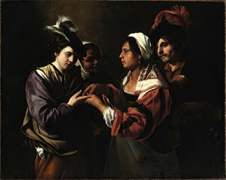 Der Wahrsager - Bartolomeo Manfredi — Ansicht des Kunstwerks