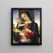 Jungfrau mit Kind - Bartolomeo Vivarini — gerahmtes Bild an der Wand
