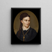 Portrait von Mary A. Alford - Barton Stone Hays — gerahmtes Bild an der Wand