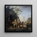 Fähre - Adriaen van de Velde — gerahmtes Bild an der Wand