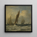 Bateaux de pêche en mer - Willem van de Velde le Jeune — gerahmtes Bild an der Wand