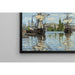 Reproduktion des Gemäldes Bateaux sur la Seine à Rouen - Claude Monet