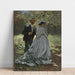 Reproduktion des Gemäldes Bazille und Camille Gemälde Studie für Mittagessen im Grünen - Claude Monet