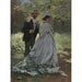 Reproduktion des Gemäldes Bazille und Camille Gemälde Studie für Mittagessen im Grünen - Claude Monet