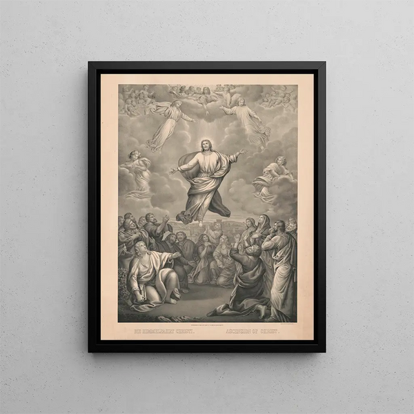 Ascension du Christ - Beck Pauli Lith — gerahmtes Bild an der Wand