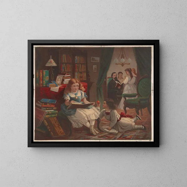 Petits élèves - Bencke Scott — gerahmtes Bild an der Wand