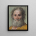 Kopf eines bärtigen Mannes - Benedetto Luti — gerahmtes Bild an der Wand