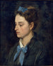 Portrait de Teresita portant des nœuds bleus - Benet Mercadé — Ansicht des Kunstwerks