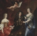 Bengt Horn af Minne 1623-1678 mit seinen beiden Ehefrauen Margaretha Sparre und Ingeborg Banr - David Klöcker Ehrenstrahl — Ansicht des Kunstwerks