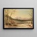 Winterliche Szene in den Weißen Bergen - Benjamin Champney — gerahmtes Bild an der Wand