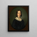 Portrait einer jungen Frau - Benjamin Heinrich Orth — gerahmtes Bild an der Wand