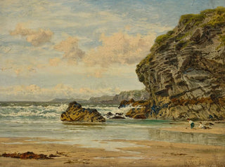Felsen der Cornouailles in Newquay - Benjamin Williams Leader — Ansicht des Kunstwerks