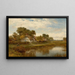 Cottages de Worcester - Benjamin Williams Leader — gerahmtes Bild an der Wand