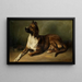 Portrait eines Hundes - Benno Adam — gerahmtes Bild an der Wand