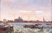 Venedig im Hintergrund mit Santa Maria della Salute - Beppe Ciardi — Ansicht des Kunstwerks