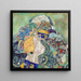 Wiegenbett des Babys - Gustav Klimt — gerahmtes Bild an der Wand