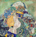 Wiegenbett des Babys - Gustav Klimt — Ansicht des Kunstwerks