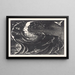 Die Flut - Bernard Essers — gerahmtes Bild an der Wand
