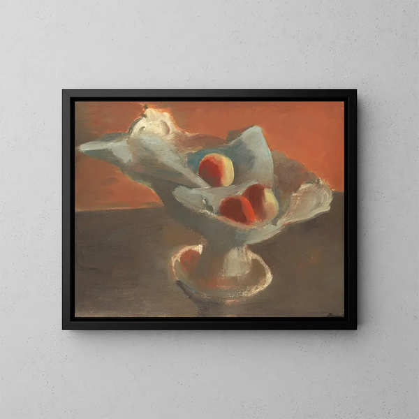 Pommes dans un bol blanc - Bernard Meninsky — gerahmtes Bild an der Wand