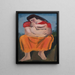 Mutter und Kind - Bernard Meninsky — gerahmtes Bild an der Wand