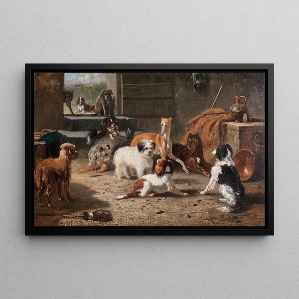 Leben eines Hundes - Bernard te Gempt — gerahmtes Bild an der Wand