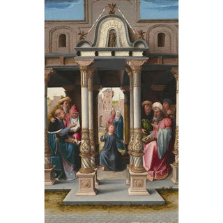 Bernard van Orley - Christ among the Doctors obverse.webp