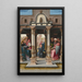 Der Christus unter den Gelehrten, Vorderseite - Bernard van Orley — gerahmtes Bild an der Wand