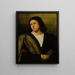 Portrait eines eleganten jungen Mannes - Bernardino Licinio — gerahmtes Bild an der Wand